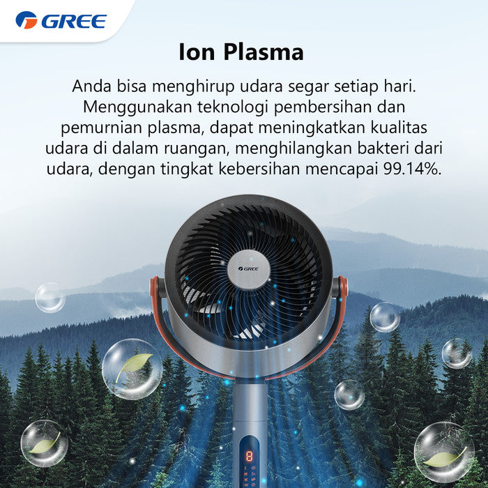 Luxury Air Circulation Fan dengan Teknologi Ion Plasma, Kipas Angin Mewah Gree GCF CIRCOOL14L