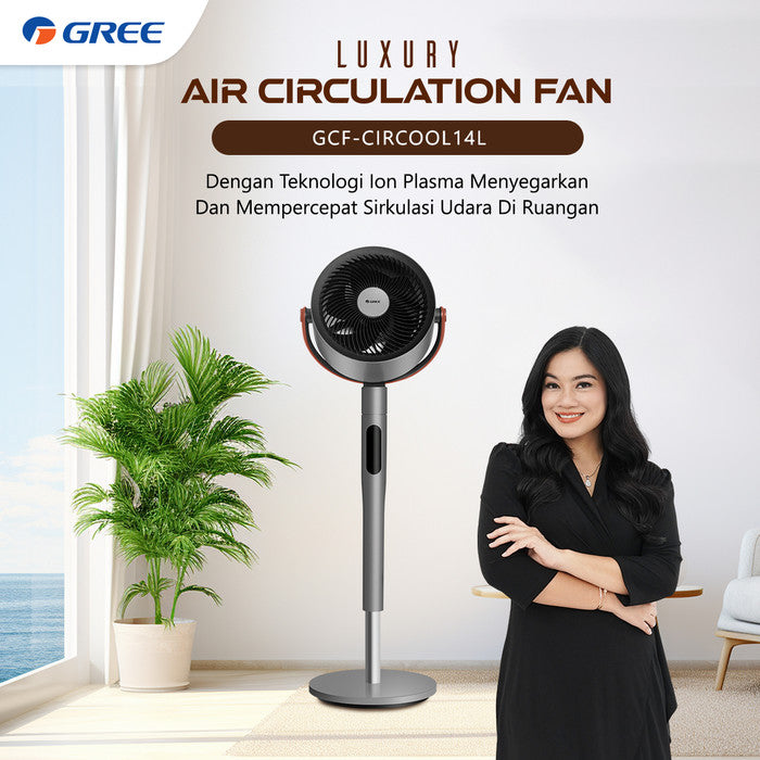 Luxury Air Circulation Fan dengan Teknologi Ion Plasma, Kipas Angin Mewah Gree GCF CIRCOOL14L