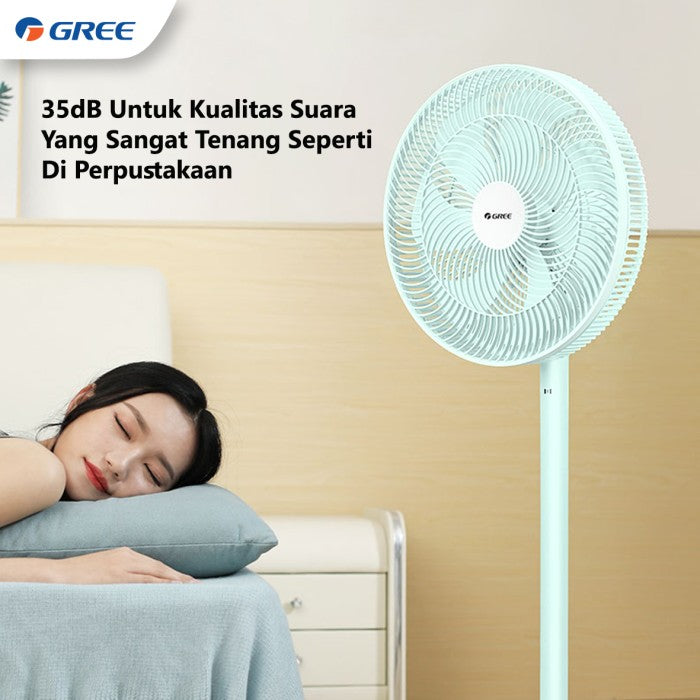 Gree Wind Green Fan Kipas Angin 2in1 Serbaguna Meja & Lantai | Hemat Listrik | Angin Kencang & Senyap