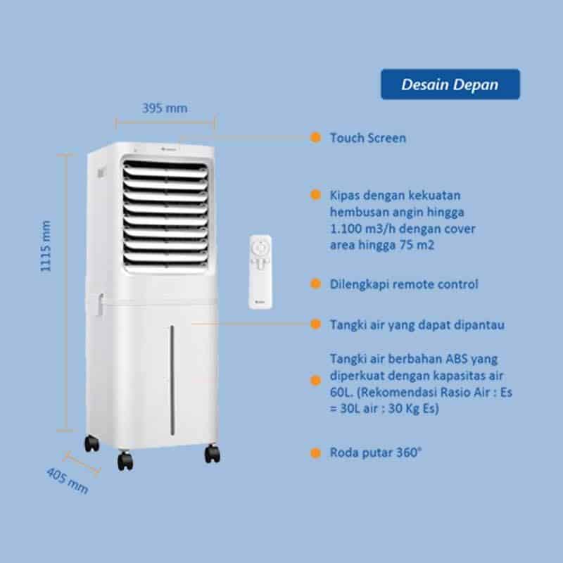 GREE GCA-ACOOL60 - Air Cooler Kapasitas 60 L - Penyejuk & Humidifier