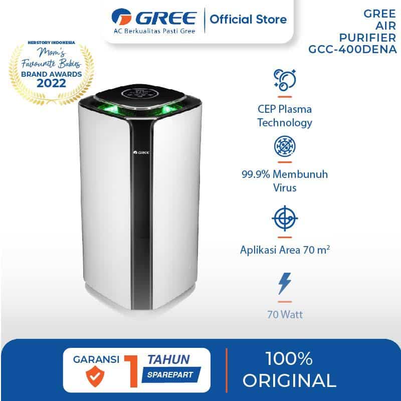 GREE Air Purifier GCC-400DENA, Pembasmi Kuman, Virus, Bakteri di udara