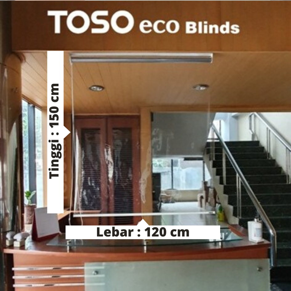 Roller Blind Plastik Mika Clear TOSO