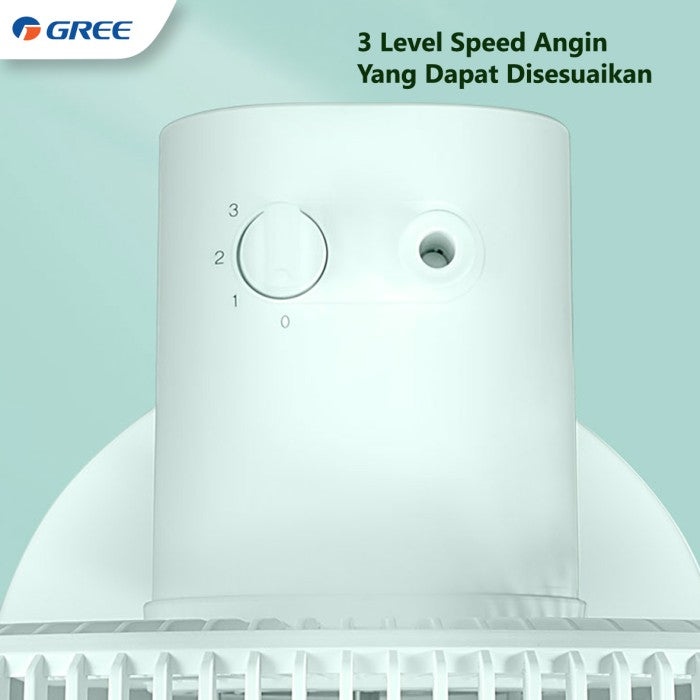 Gree Wind Green Fan Kipas Angin 2in1 Serbaguna Meja & Lantai | Hemat Listrik | Angin Kencang & Senyap