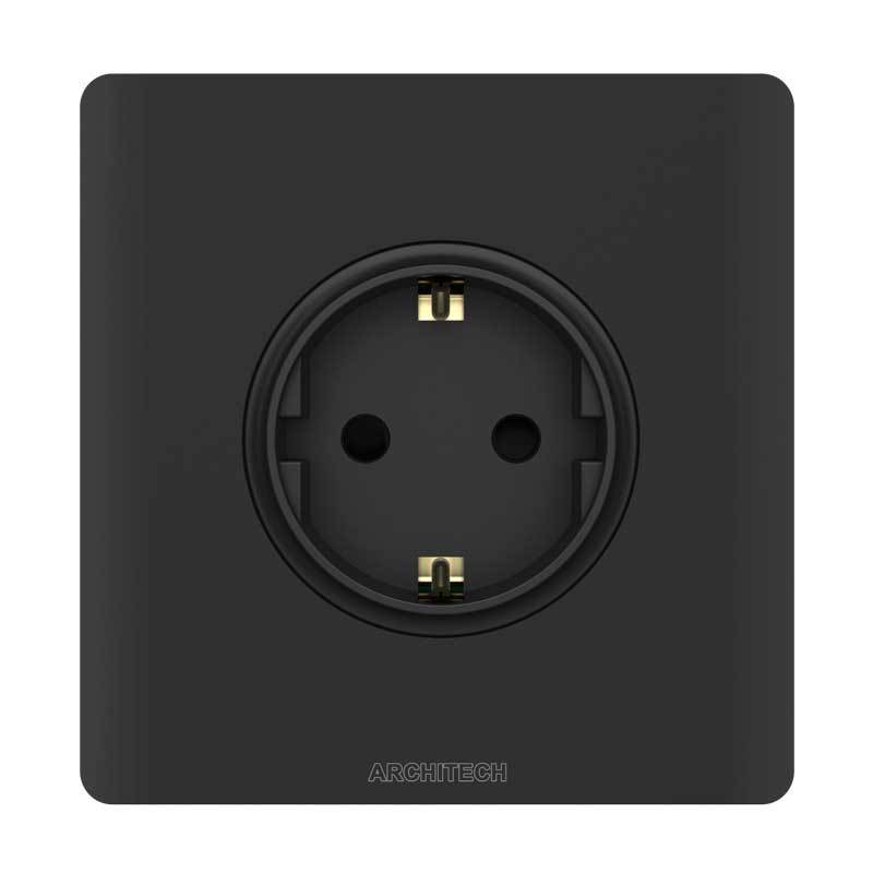 ARCHITECH V20-C18 Stop Kontak 16A 2P+E SNI | Stop Kontak Listrik Premium | White Black Gold Brown Grey