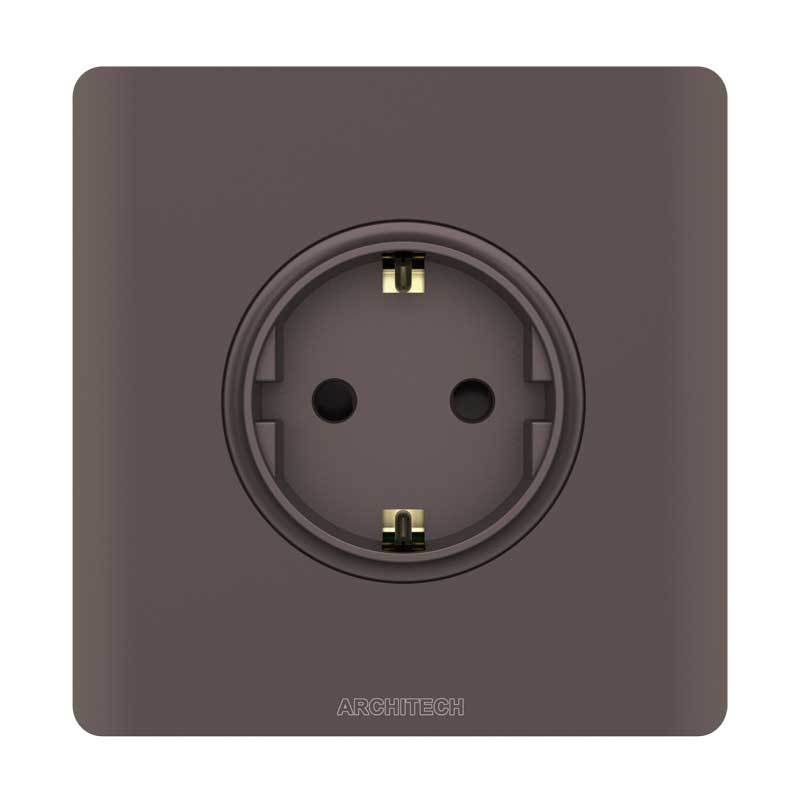 ARCHITECH V20-C18 Stop Kontak 16A 2P+E SNI | Stop Kontak Listrik Premium | White Black Gold Brown Grey
